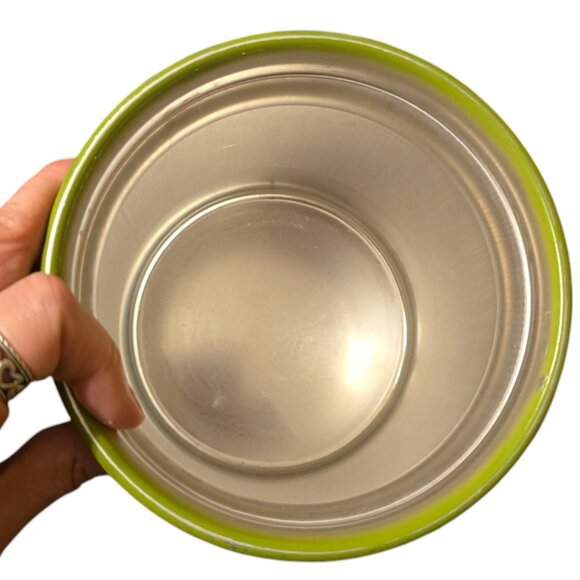 Vtg Kromex Floral Metal Canister Set w/ Lids Retro Storage 4 Pc Nesting USA - Picture 7 of 13